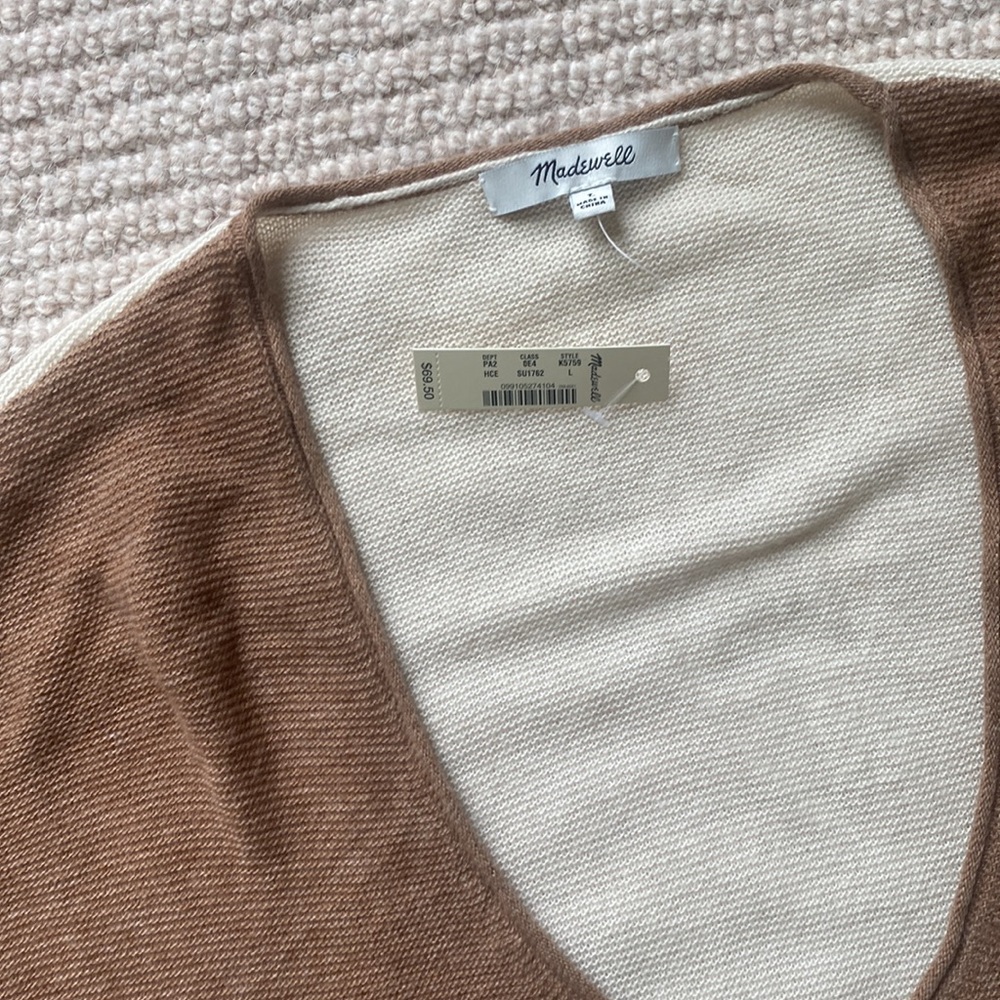 Women’s Madewell colorblock sweater